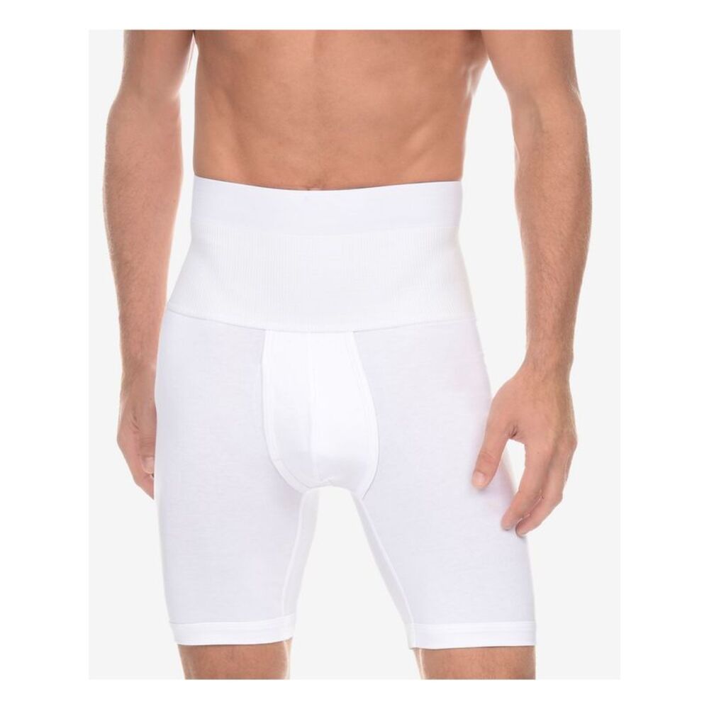 2(X)IST Intimates White High Rise Compression Form Boxer Brief S